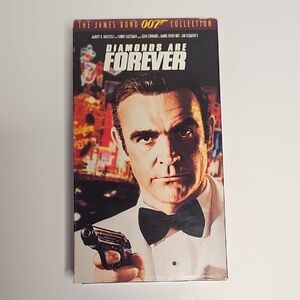 Diamonds Are Forever VHS Tape James Bond 007